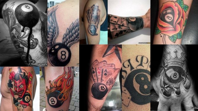 nyolc alakú tetoválás fotó