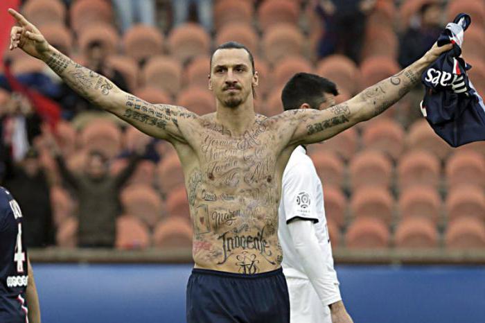 サッカー選手のタトゥー写真