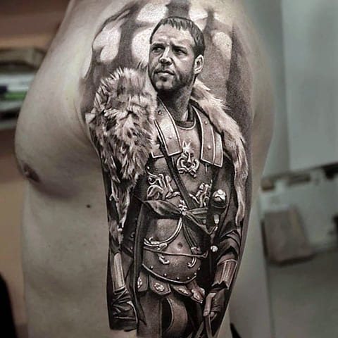 Tatuaj gladiator din film