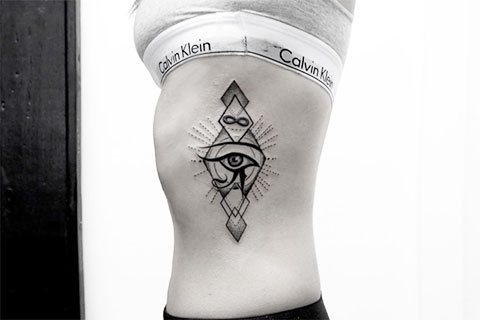 Tattoo eye Mountain para mulheres - foto