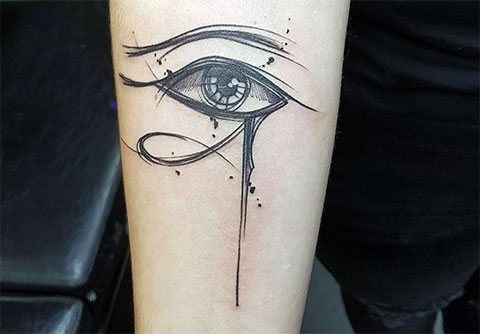 Horus' øje tatovering