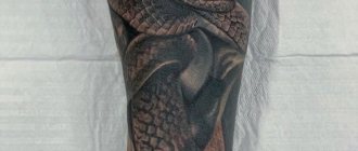 татуировка кобра