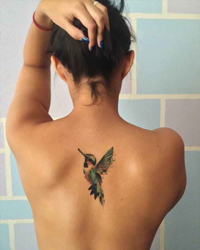 tatuaggio colibrì