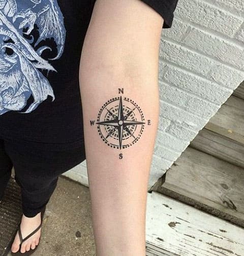 Tetovanie kompas