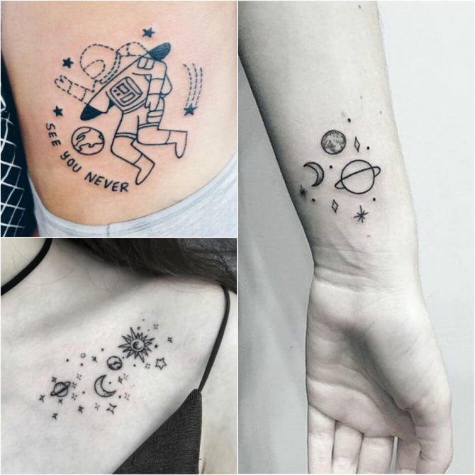 Татуировка Space - Small Space Tattoo - Small Space Tattoos