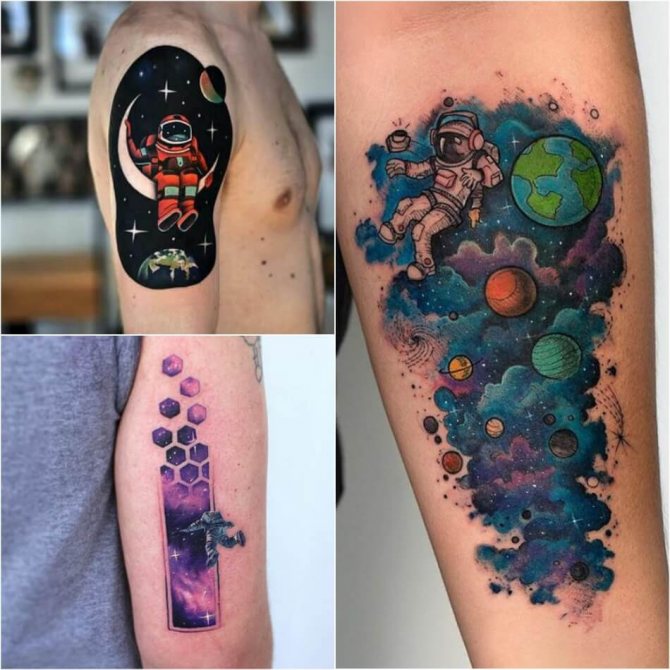 Татуировка Space - Татуировка Astronaut - Татуировка на астронавт