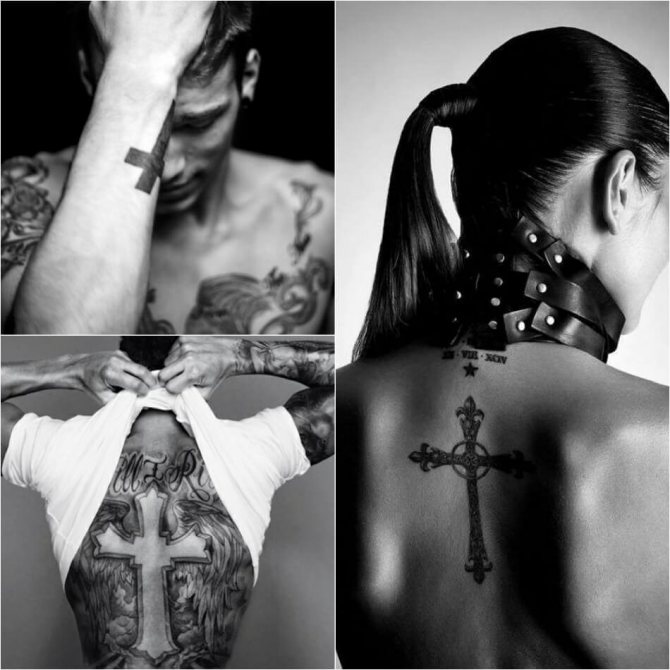 Tatuiruotė kryžius - Populiarios kryžiaus tatuiruotės ir jų reikšmės