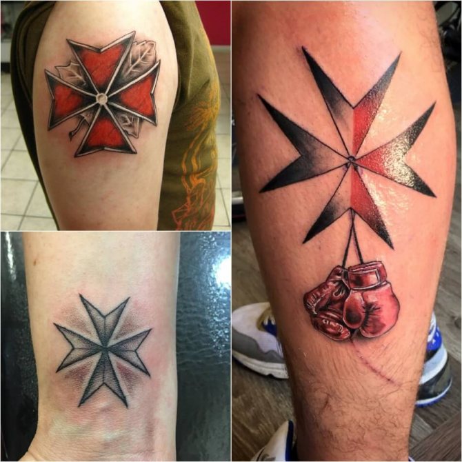 Tatuiruotės kryžius - Tatuiruotės kryžiaus idėjos ir reikšmės - tatuiruotės kryžius Maltoje