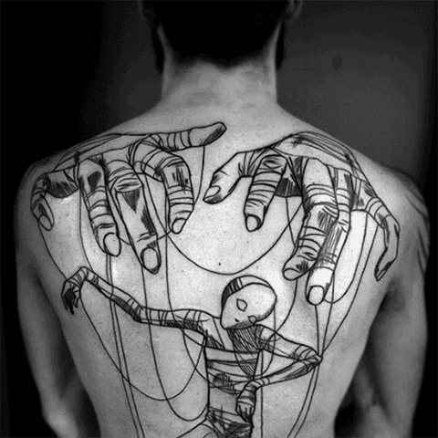 Κουκλοπαίκτης τατουάζ
