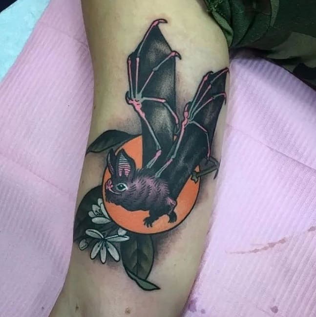 Bat tatuagem orbital newscool
