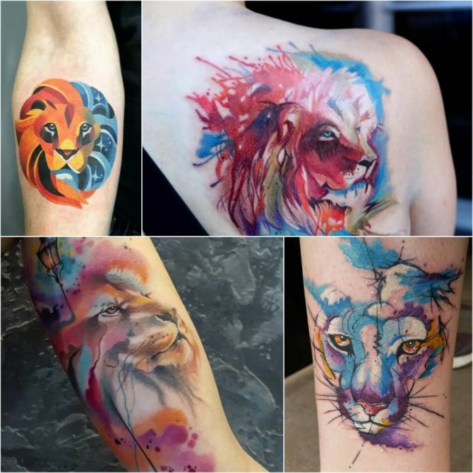 Tatuointi leijona - Merkitys leijona tatuointi