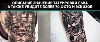 Значение на татуировката на лъва