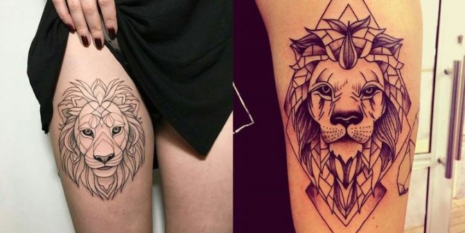 Татуировка лъв