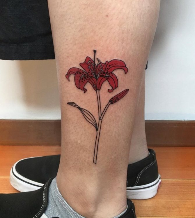Tattoo der Lilie