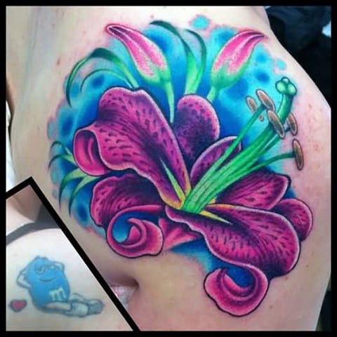 Tetování lilie