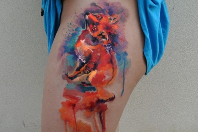 tetovanie líšky