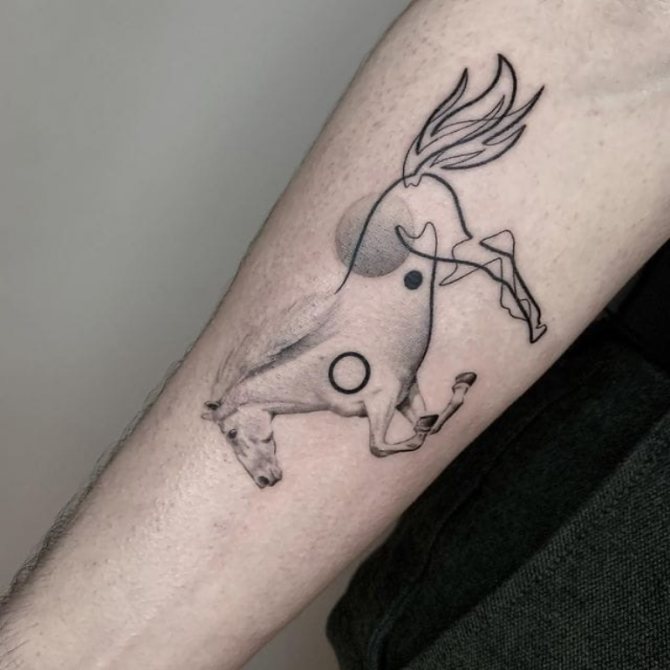 Pferde-Tattoo für Männer