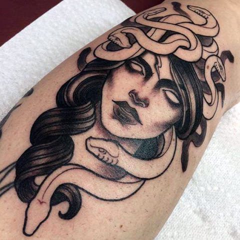 Tetoválás medúza Gorgon