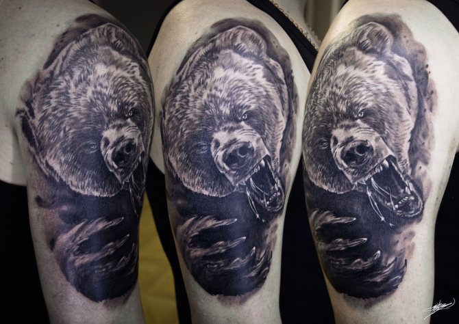 tatuaggio orso