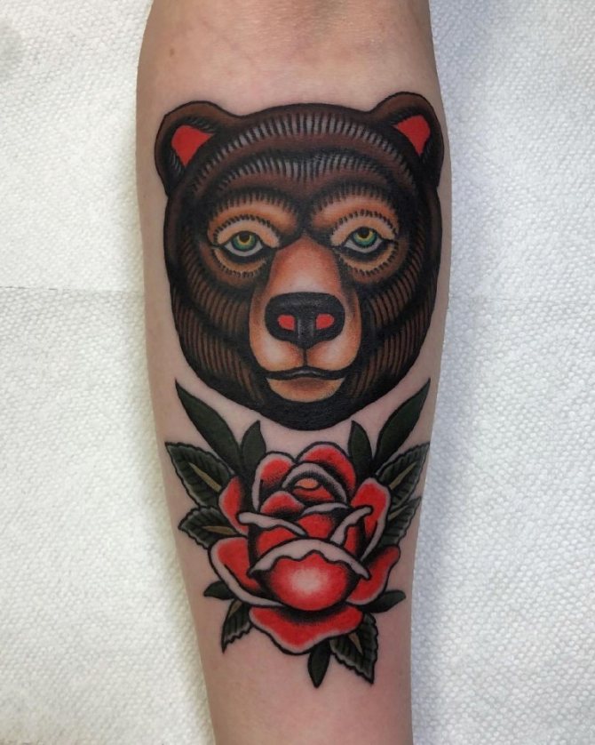 tetovanie medveďa