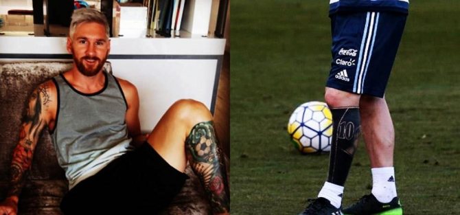 Messi tatovering