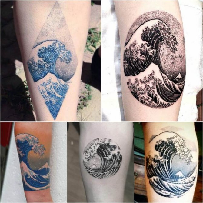 Tatuointi Sea - Tattoo Wave - Meriaalto tatuointi