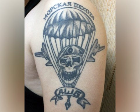 Orosz tengerészgyalogosok tetoválás
