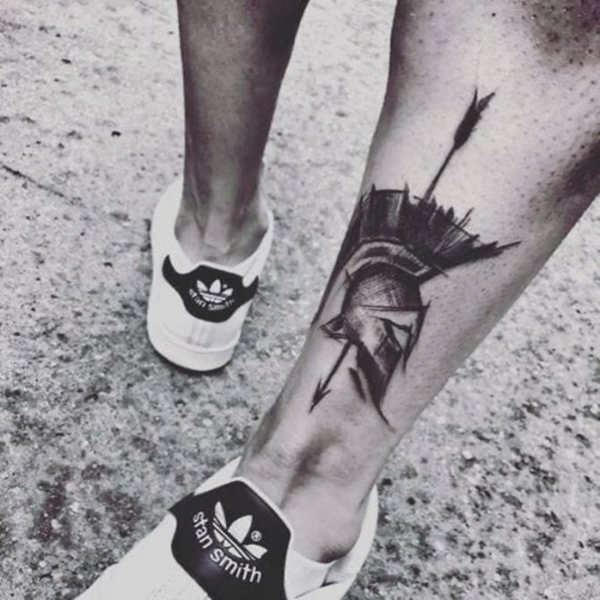 τατουάζ αρσενικού Σπαρτιάτη