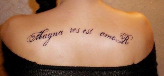 τατουάζ στα λατινικά
