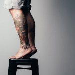 Tatovering på foden - Tatovering på foden - Tatovering på skinnebenet - Tatovering på skinnebenet
