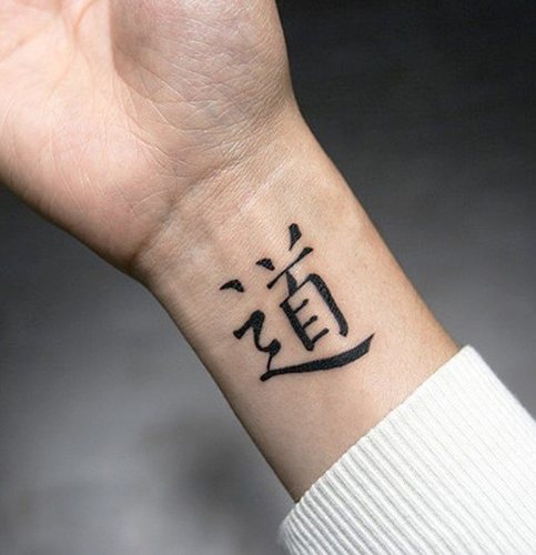 Tatuointi kädessä miehille pieni, merkinnät latinaksi ja käännös. Kuvat, mallit ja merkitys