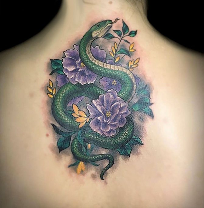 Tetoválás a hátán - fotó, ötletek és vázlatok
