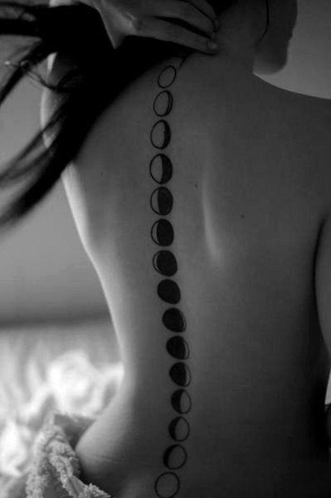 Tatuaggio sulla schiena delle ragazze