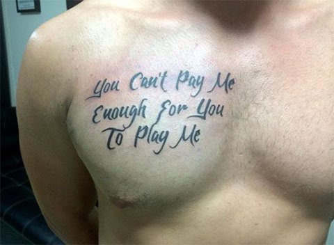 Tetoválás feliratok férfiak számára