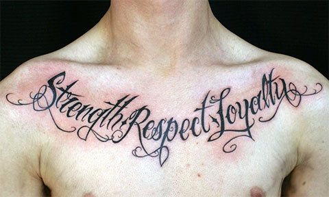 Inscrições de tatuagens para homens