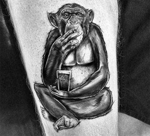Tatuaggio scimmia