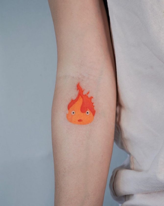 τατουάζ φωτιάς