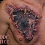 tatuagem do sorriso de lobo
