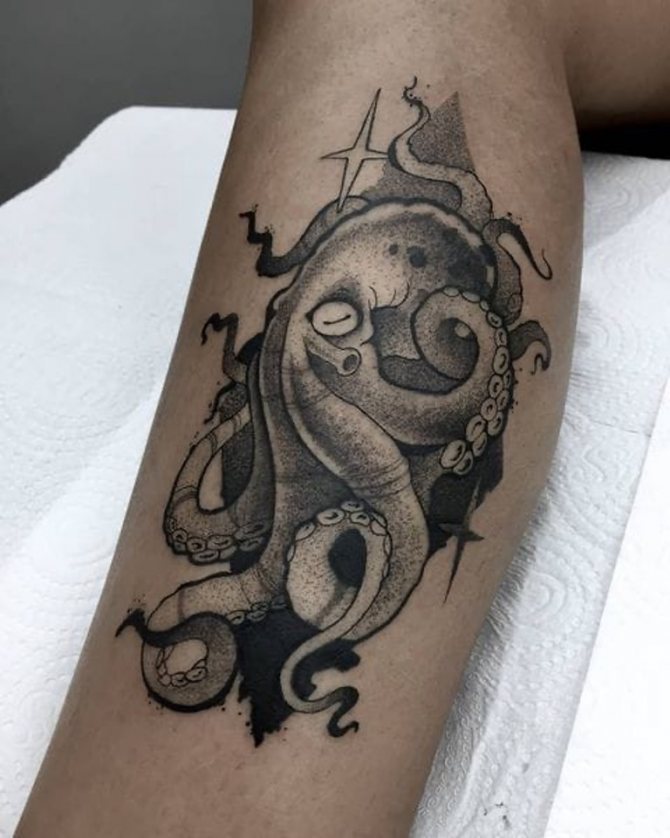 blæksprutte tatovering betydning