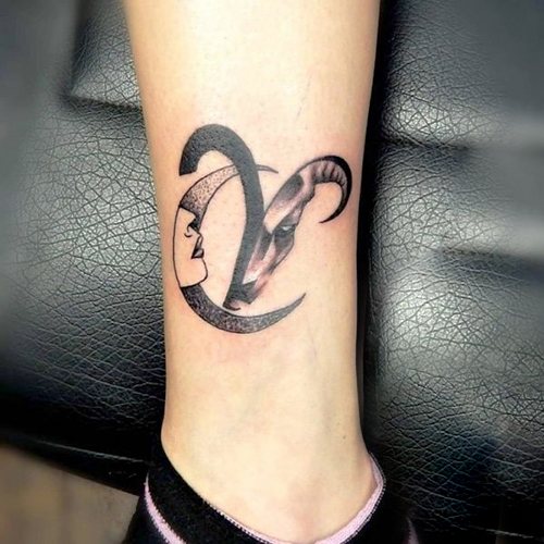 Tatuaggio per ragazze Ariete. Schizzi, foto, valore sul braccio, collo, gamba, clavicola, schiena, addome