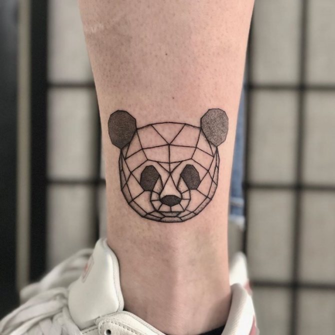 tatuaggio panda schizzi