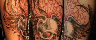 татуировка паяжина