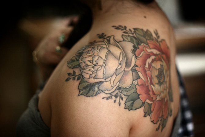 significado de peónia de tatuagem para raparigas
