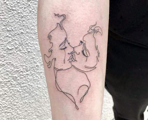 Tetovanie bozku na predlaktí