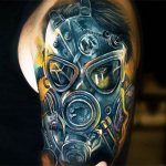 Máscara de gás de tatuagem