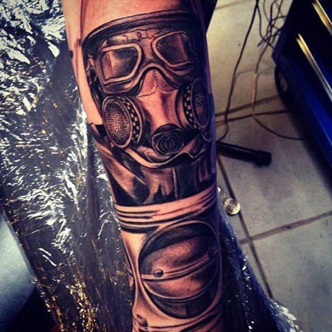 Tattoo gasmasker - foto