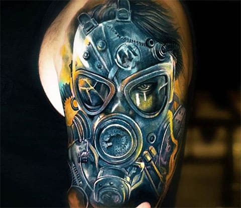 Μάσκα αερίου τατουάζ