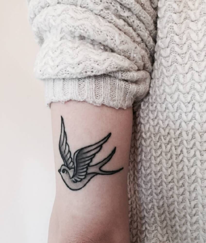 Tetovanie vtákov - Tetovanie lastovičky