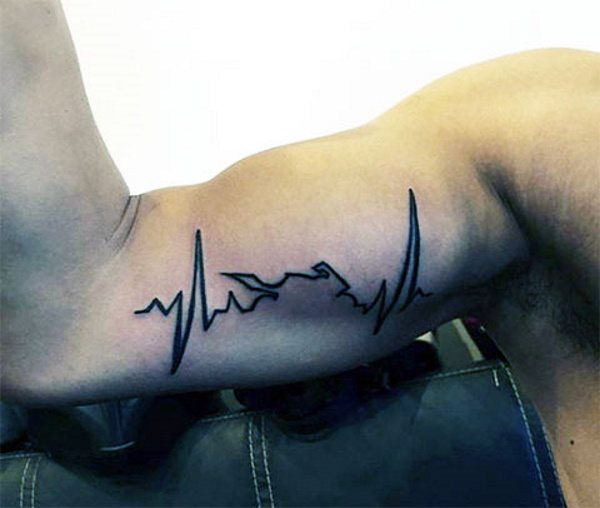 Tetování Puls na zápěstí, krku, ruce. Náčrtek, význam, fotografie