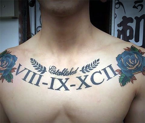 Tatuagem numeral romana